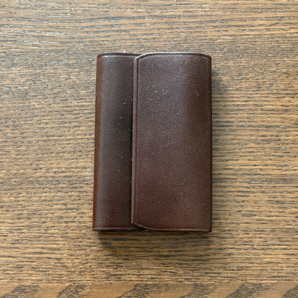FREE W/PURCHASE - Brown Leather Trifold Key Holder